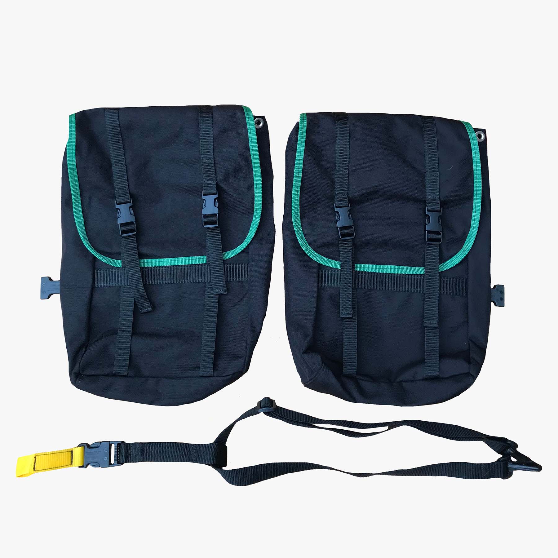 Load image into Gallery viewer, Freerein equipment expedition saddle bags with secondary girth
