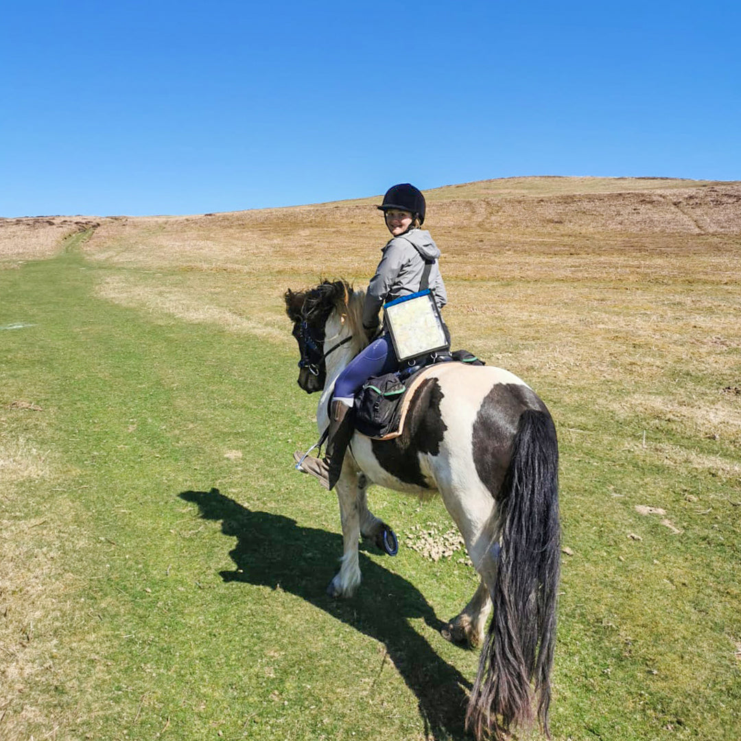 Load image into Gallery viewer, Freerein equipment map case in use out in the hills
