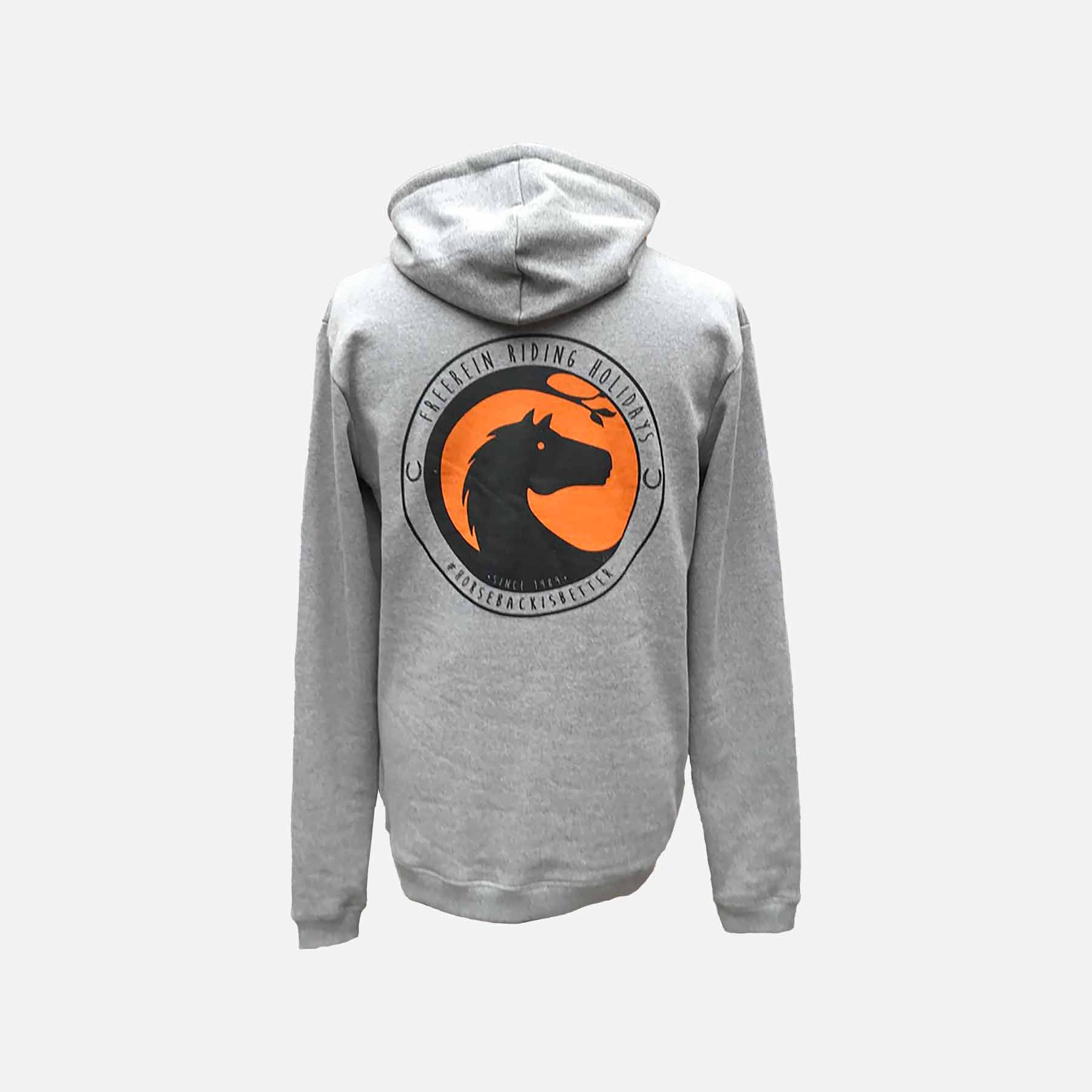 Load image into Gallery viewer, horsebackisbetter Horse Ridingh Hoody - Grey
